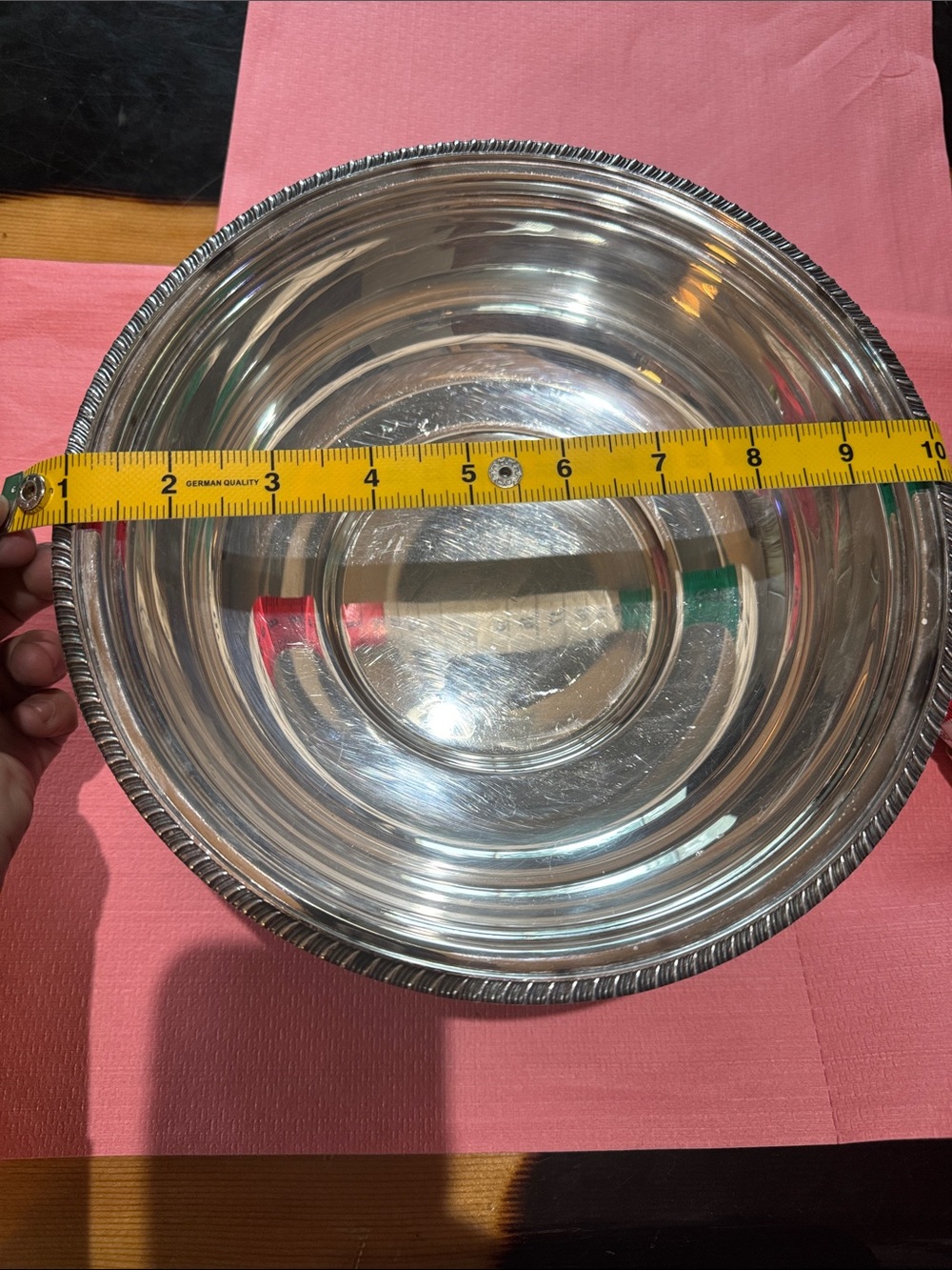Set of 3 Classic Silver-Tone Decorative Serving Bowl - Polished Finish - Picture 6 of 10